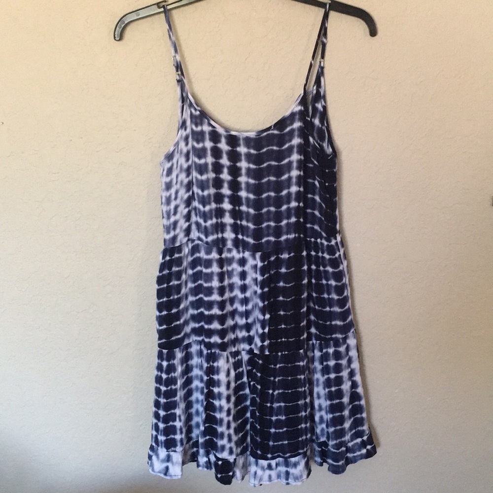 Forever 21 Ruffle Mini Dress w/ Criss Cross Straps